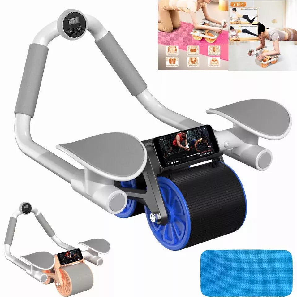 Automatic Rebound Ab Roller | Elbow Support Abdominal Wheel
