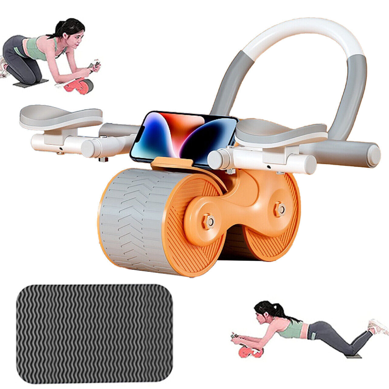 Automatic Rebound Ab Roller | Elbow Support Abdominal Wheel