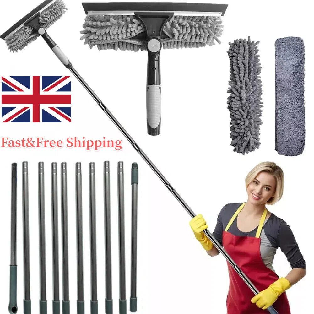 4.5m Telescopic Window Cleaner | Extendable Glass Cleaning Squeegee