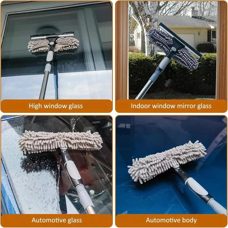 4.5m Telescopic Window Cleaner | Extendable Glass Cleaning Squeegee