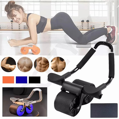 Automatic Rebound Ab Roller | Elbow Support Abdominal Wheel