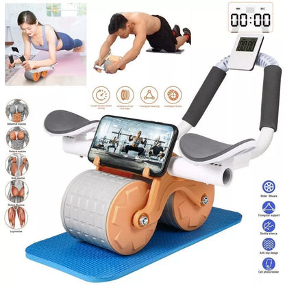 Automatic Rebound Ab Roller | Elbow Support Abdominal Wheel