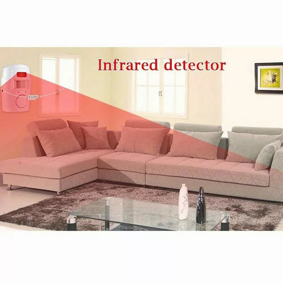 Wireless PIR Motion Sensor Alarm | Includes 2 Remote Controls